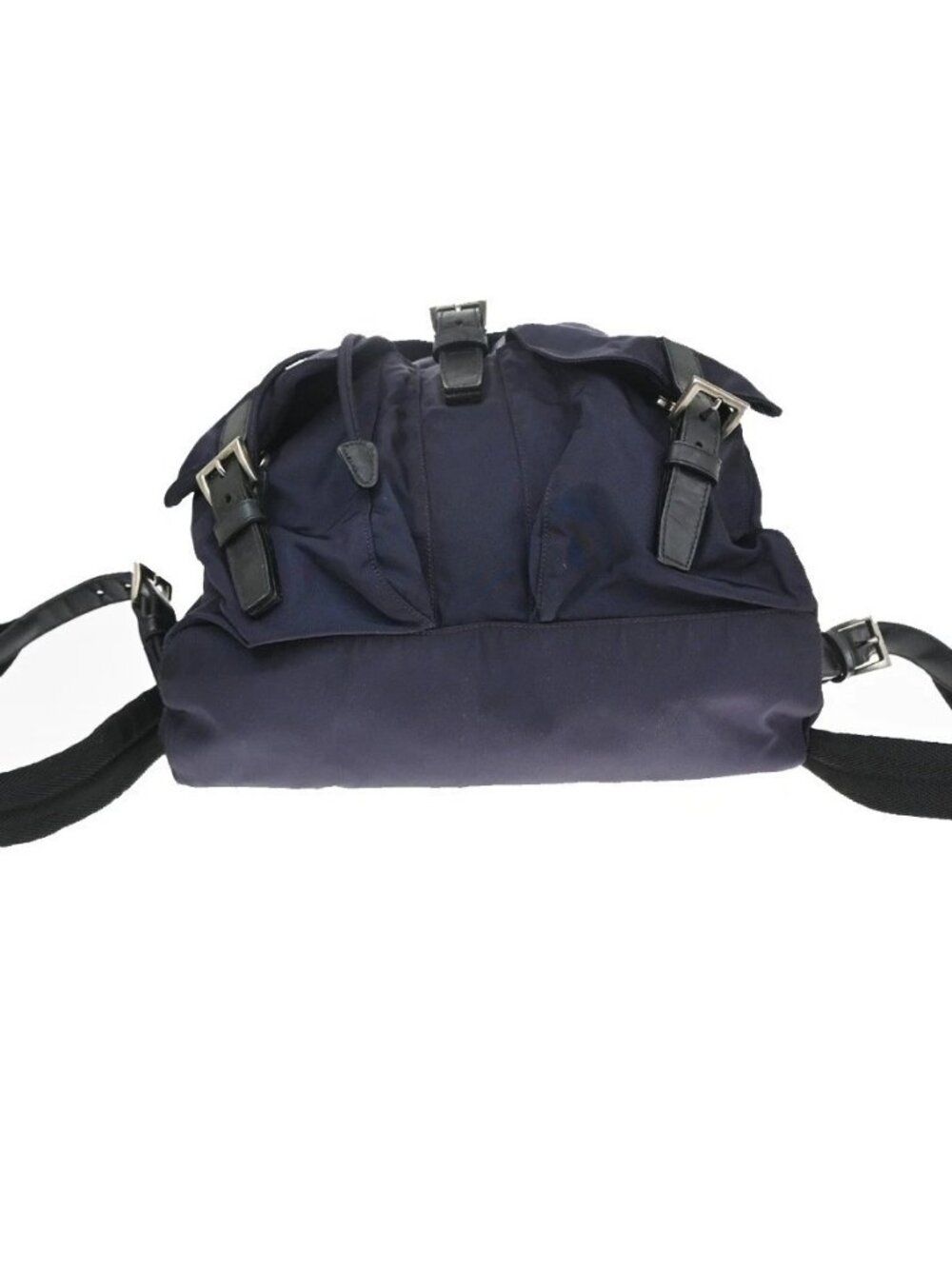 PRADA MILANO Logo Tessuto Drawstring Backpack Nylon Leather PE SHW Italy 35CB021 - Picture 6 of 15